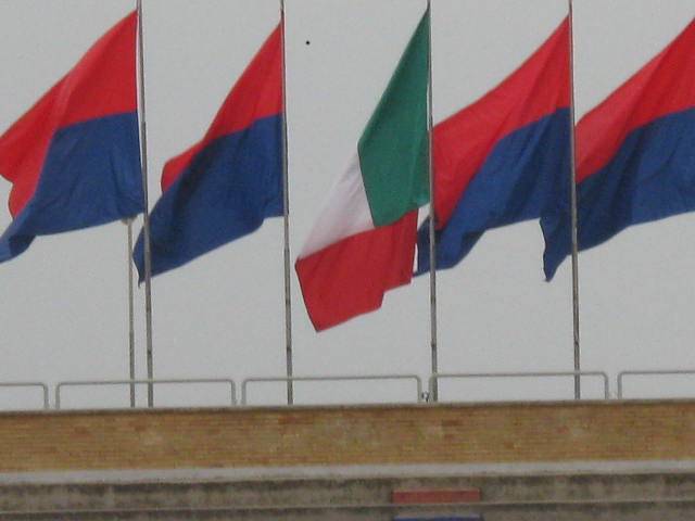 Civitanovese - Bandiere rossoblu